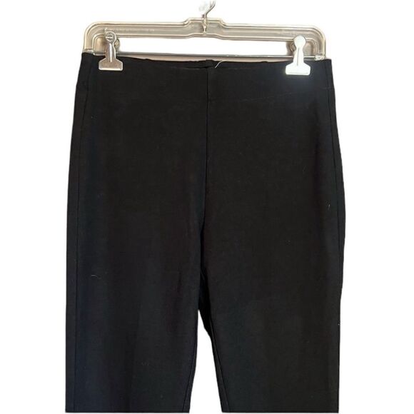 Ecru black sia pull on pant with slit hem. Size small - Picture 2 of 13